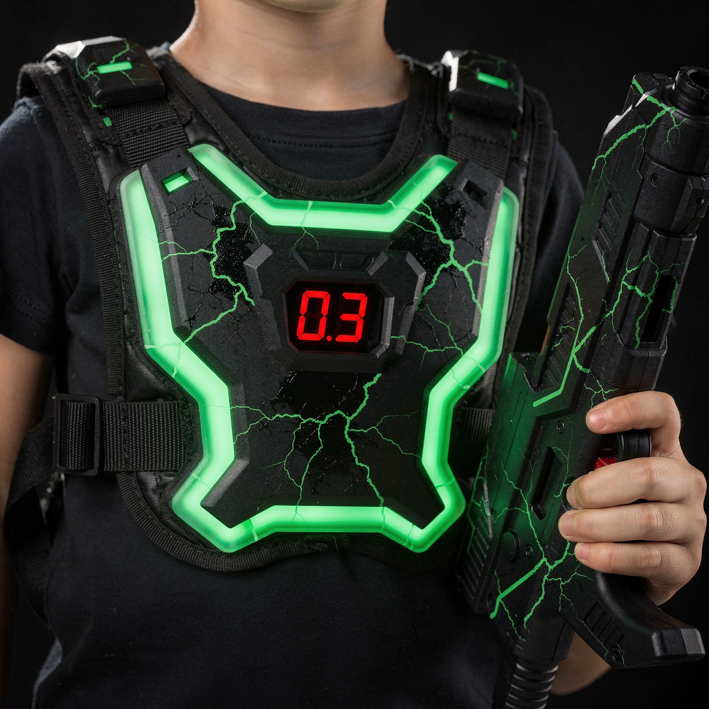 LED vest with digital score display